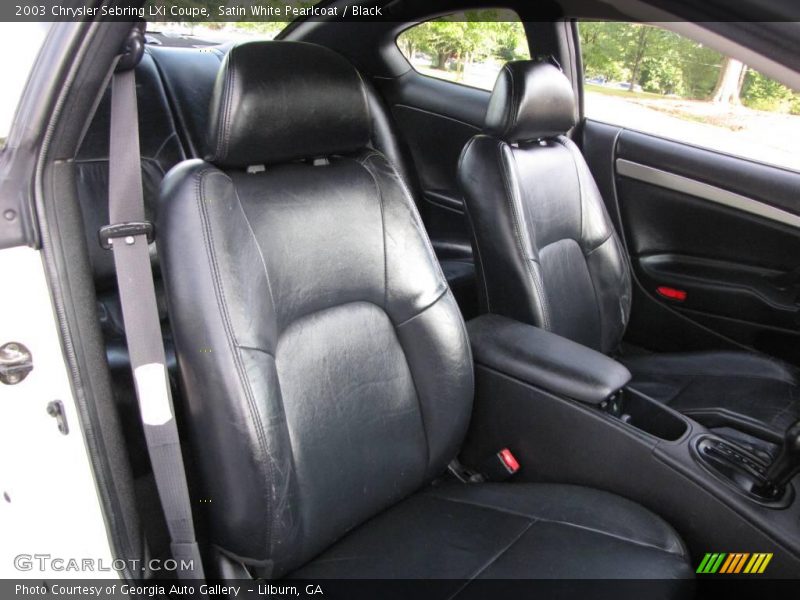 Satin White Pearlcoat / Black 2003 Chrysler Sebring LXi Coupe