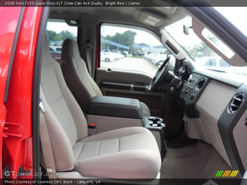 Bright Red / Camel 2008 Ford F350 Super Duty XLT Crew Cab 4x4 Dually