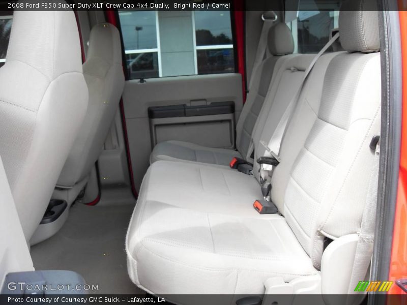Bright Red / Camel 2008 Ford F350 Super Duty XLT Crew Cab 4x4 Dually
