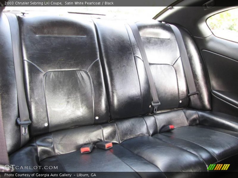 Satin White Pearlcoat / Black 2003 Chrysler Sebring LXi Coupe