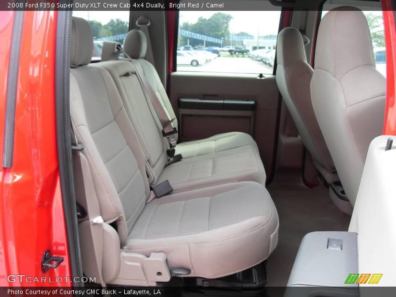 Bright Red / Camel 2008 Ford F350 Super Duty XLT Crew Cab 4x4 Dually