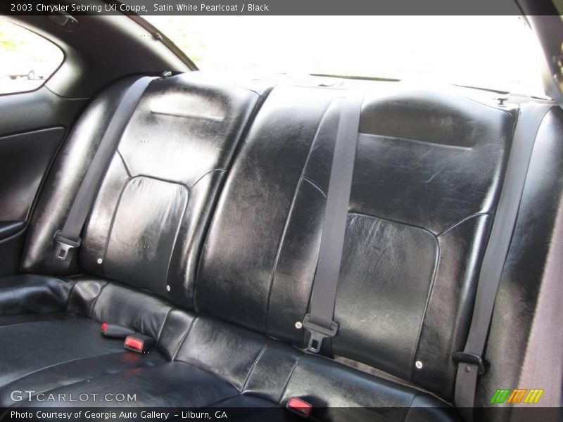 Satin White Pearlcoat / Black 2003 Chrysler Sebring LXi Coupe