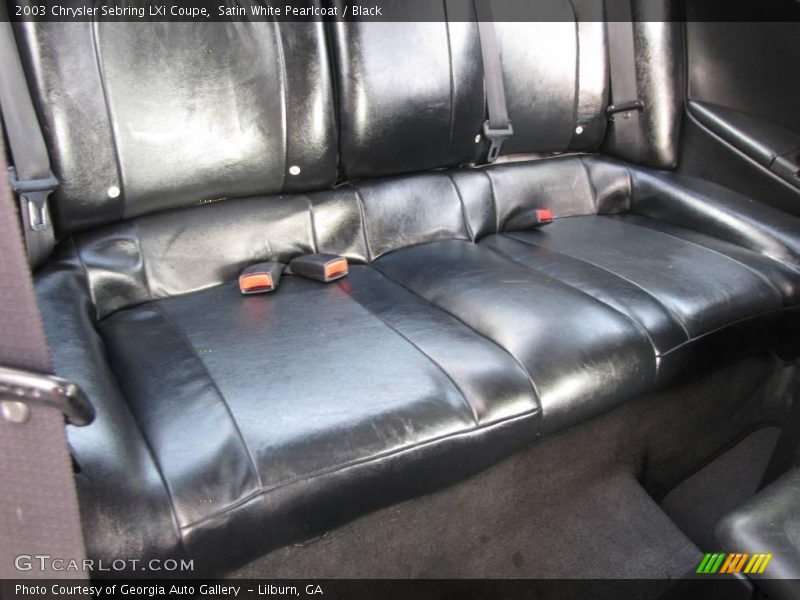 Satin White Pearlcoat / Black 2003 Chrysler Sebring LXi Coupe