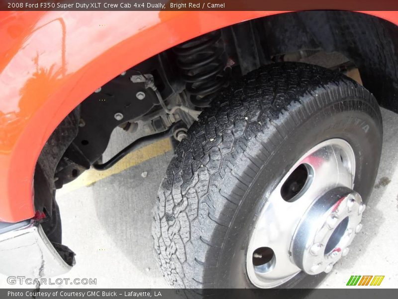 Bright Red / Camel 2008 Ford F350 Super Duty XLT Crew Cab 4x4 Dually