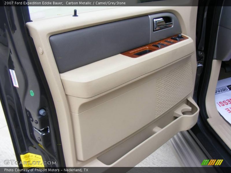 Carbon Metallic / Camel/Grey Stone 2007 Ford Expedition Eddie Bauer