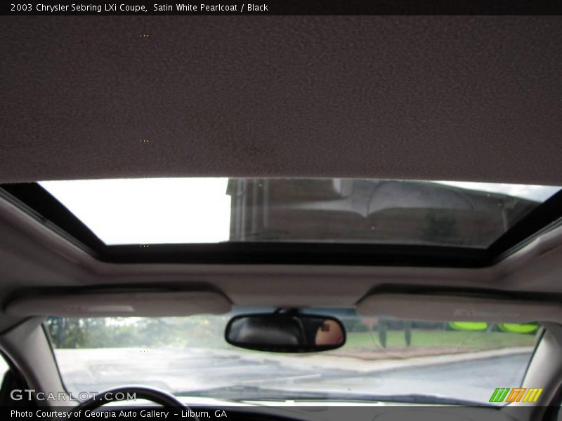 Satin White Pearlcoat / Black 2003 Chrysler Sebring LXi Coupe