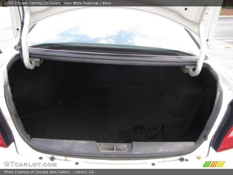 Satin White Pearlcoat / Black 2003 Chrysler Sebring LXi Coupe