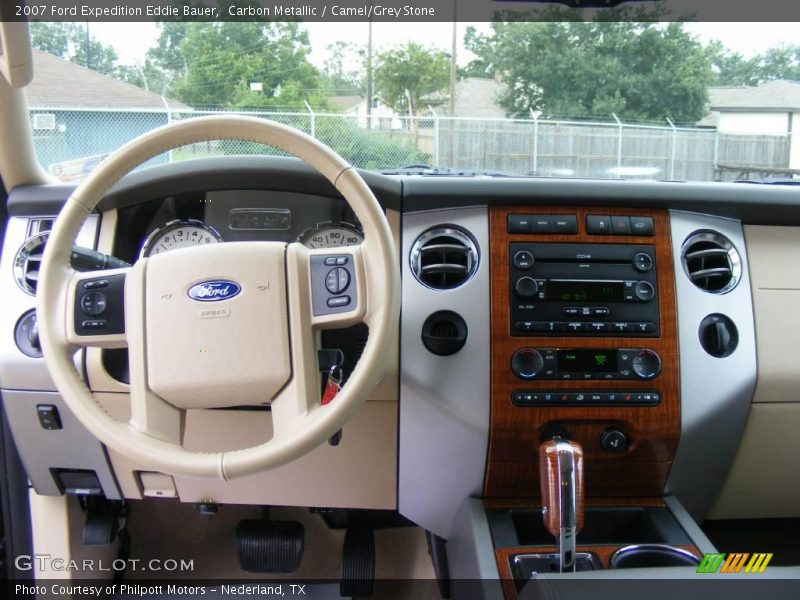 Carbon Metallic / Camel/Grey Stone 2007 Ford Expedition Eddie Bauer