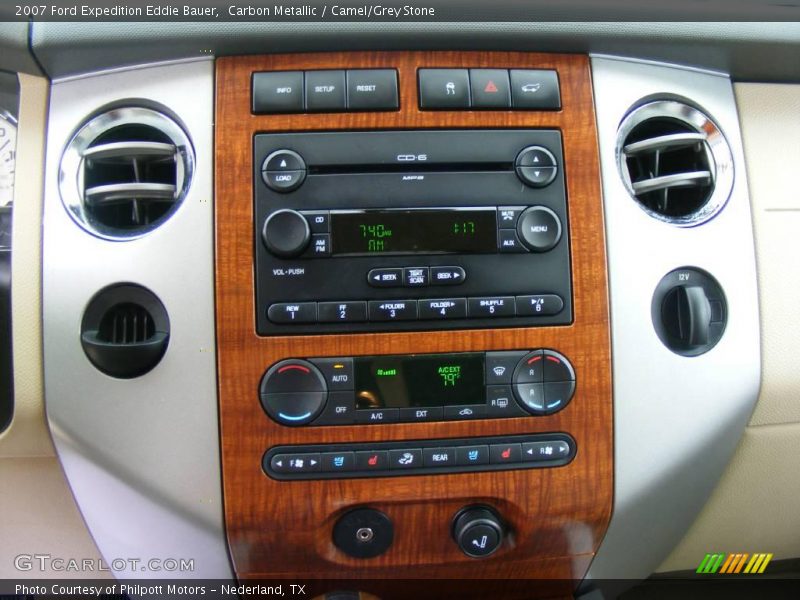 Carbon Metallic / Camel/Grey Stone 2007 Ford Expedition Eddie Bauer