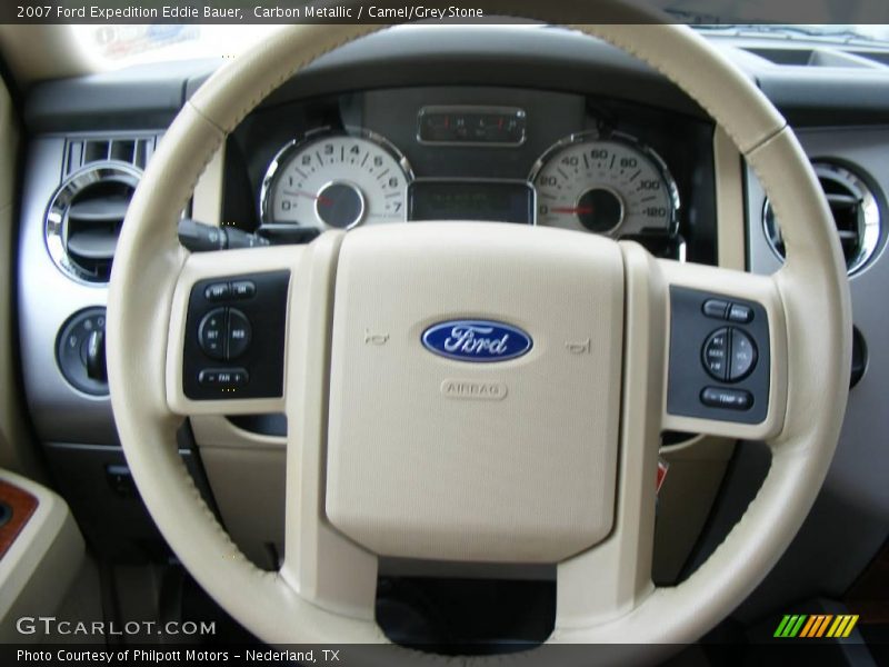 Carbon Metallic / Camel/Grey Stone 2007 Ford Expedition Eddie Bauer