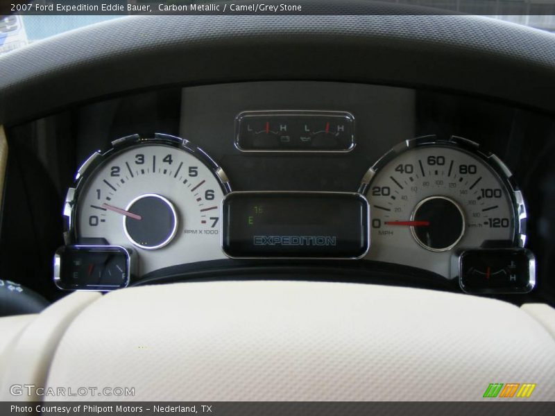 Carbon Metallic / Camel/Grey Stone 2007 Ford Expedition Eddie Bauer