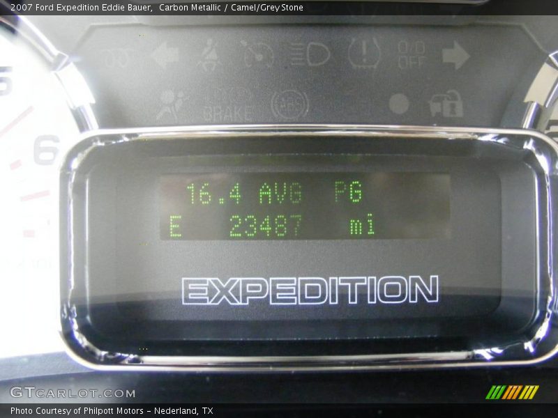 Carbon Metallic / Camel/Grey Stone 2007 Ford Expedition Eddie Bauer