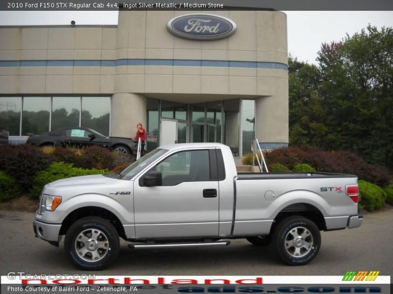 Ingot Silver Metallic / Medium Stone 2010 Ford F150 STX Regular Cab 4x4
