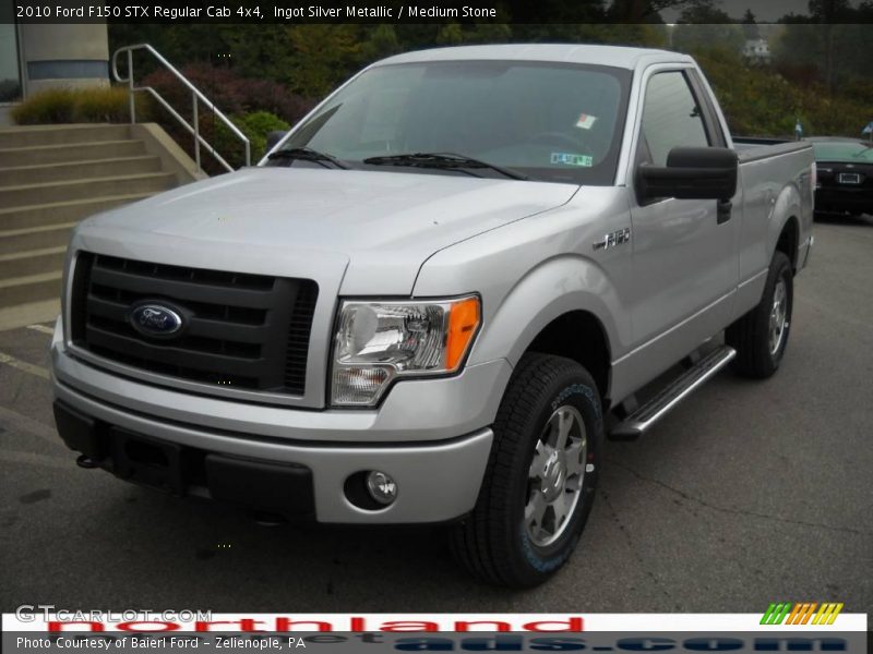 Ingot Silver Metallic / Medium Stone 2010 Ford F150 STX Regular Cab 4x4