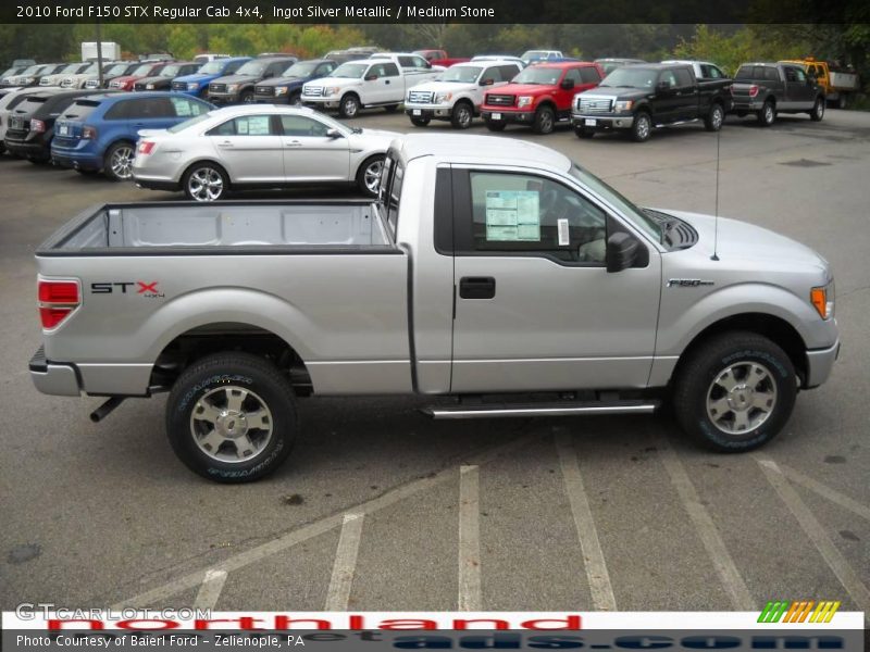 Ingot Silver Metallic / Medium Stone 2010 Ford F150 STX Regular Cab 4x4