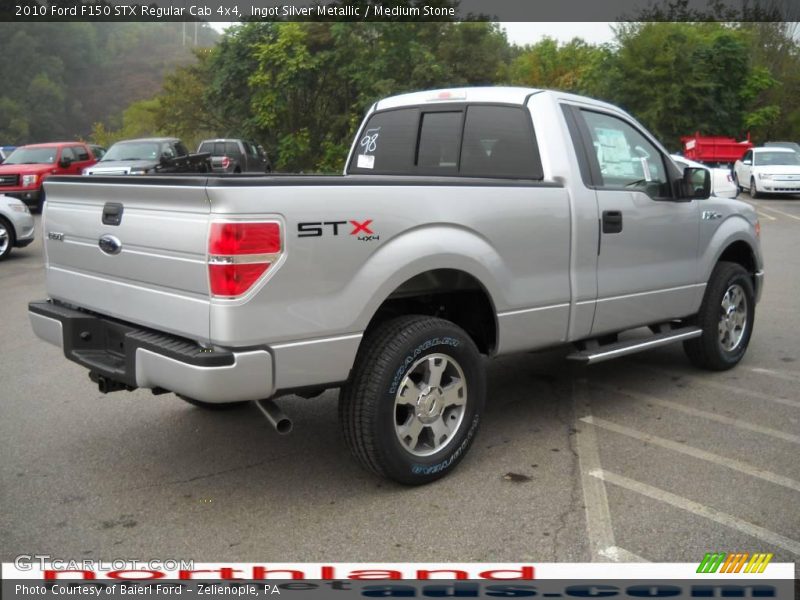 Ingot Silver Metallic / Medium Stone 2010 Ford F150 STX Regular Cab 4x4