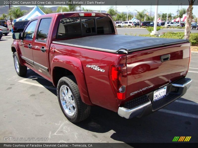 Sonoma Red Metallic / Dark Pewter 2007 GMC Canyon SLE Crew Cab