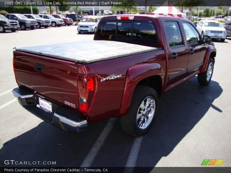 Sonoma Red Metallic / Dark Pewter 2007 GMC Canyon SLE Crew Cab
