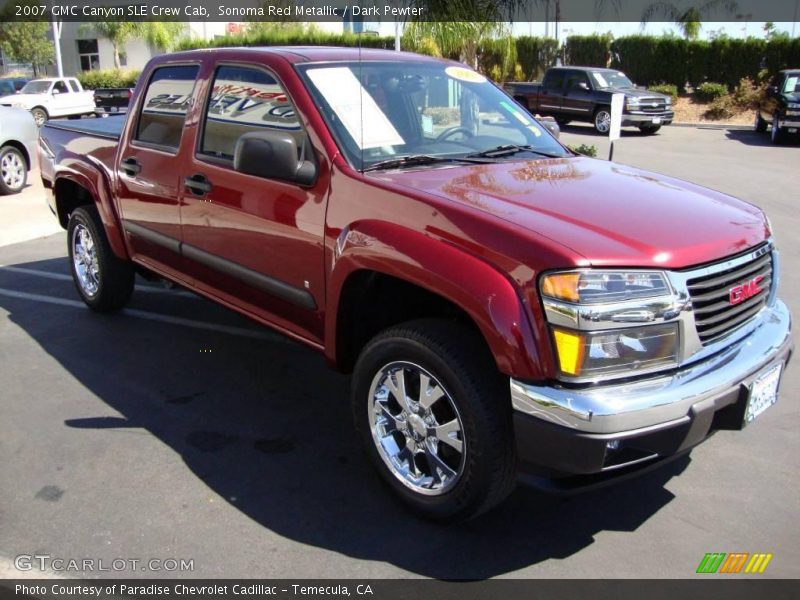 Sonoma Red Metallic / Dark Pewter 2007 GMC Canyon SLE Crew Cab