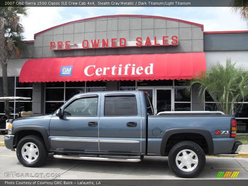 Stealth Gray Metallic / Dark Titanium/Light Titanium 2007 GMC Sierra 1500 Classic SLE Crew Cab 4x4