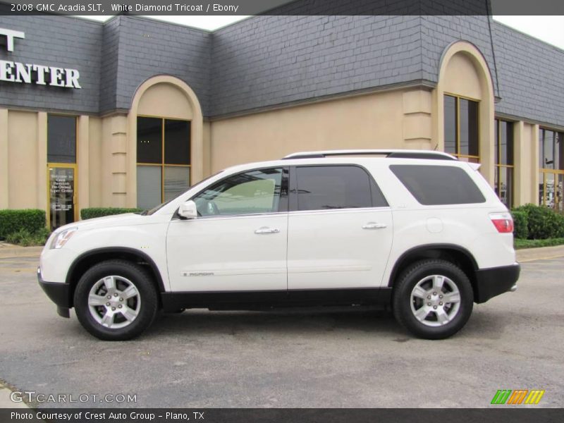 White Diamond Tricoat / Ebony 2008 GMC Acadia SLT