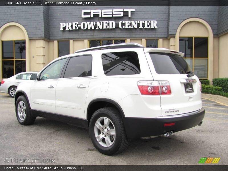 White Diamond Tricoat / Ebony 2008 GMC Acadia SLT