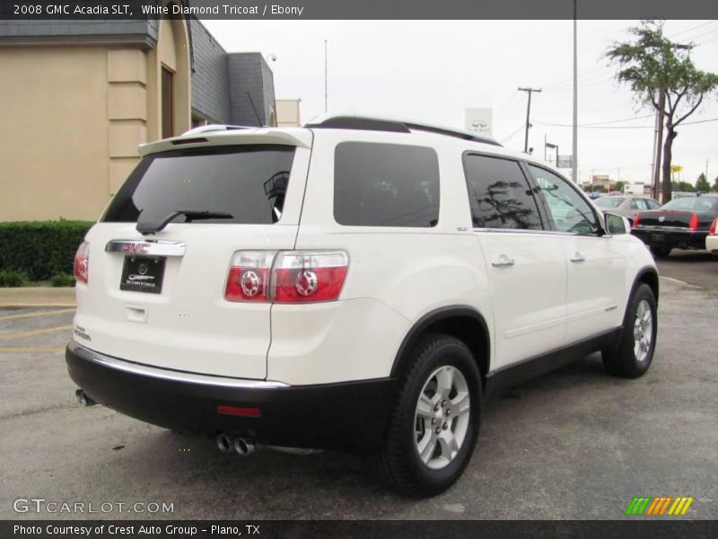 White Diamond Tricoat / Ebony 2008 GMC Acadia SLT