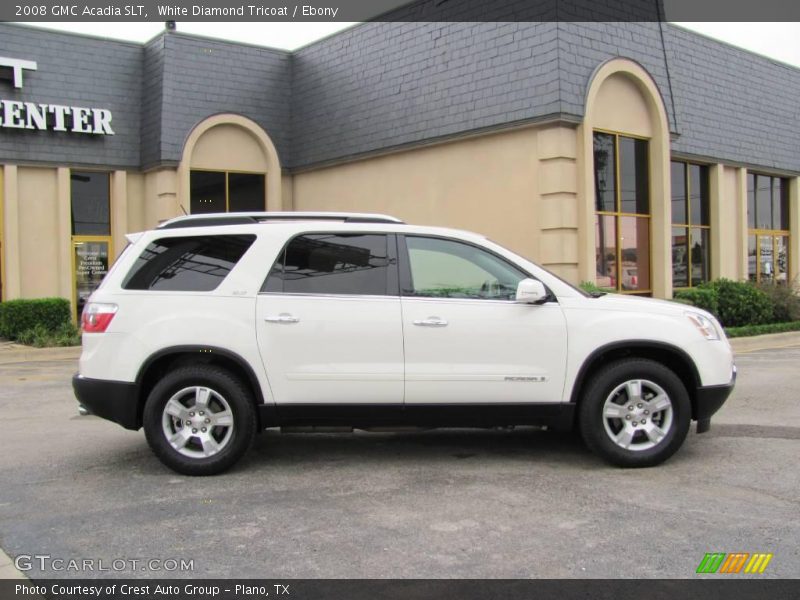 White Diamond Tricoat / Ebony 2008 GMC Acadia SLT