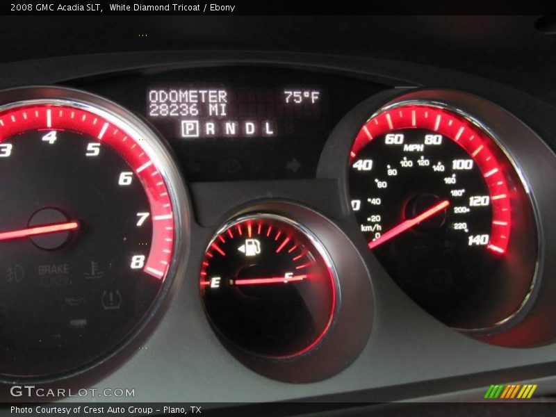 White Diamond Tricoat / Ebony 2008 GMC Acadia SLT