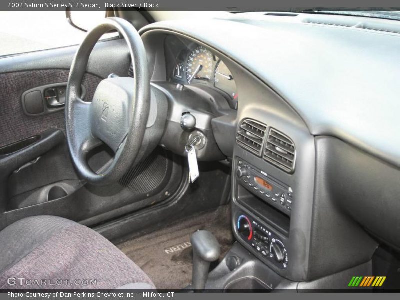 Black Silver / Black 2002 Saturn S Series SL2 Sedan