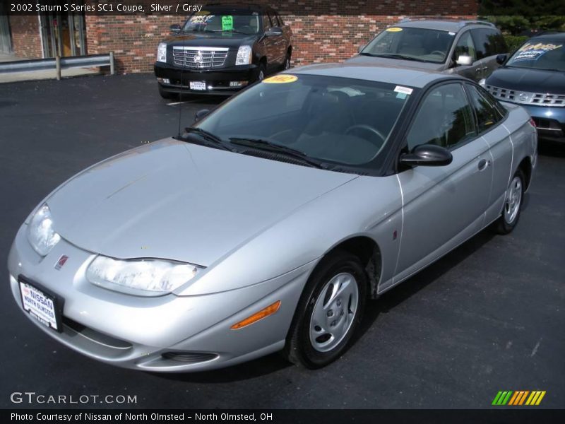 Silver / Gray 2002 Saturn S Series SC1 Coupe