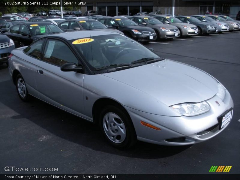 Silver / Gray 2002 Saturn S Series SC1 Coupe