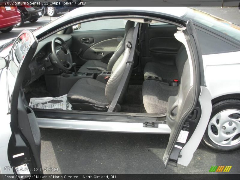 Silver / Gray 2002 Saturn S Series SC1 Coupe