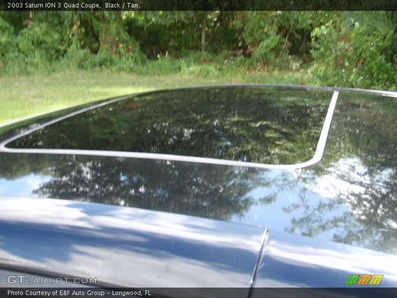 Black / Tan 2003 Saturn ION 3 Quad Coupe