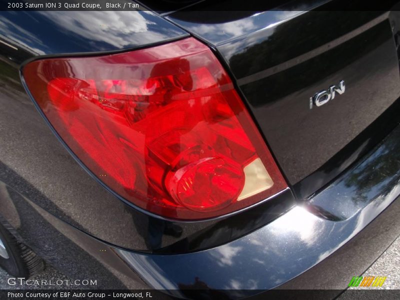 Black / Tan 2003 Saturn ION 3 Quad Coupe
