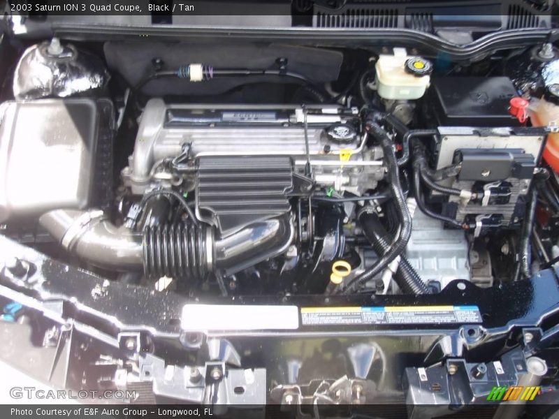 Black / Tan 2003 Saturn ION 3 Quad Coupe