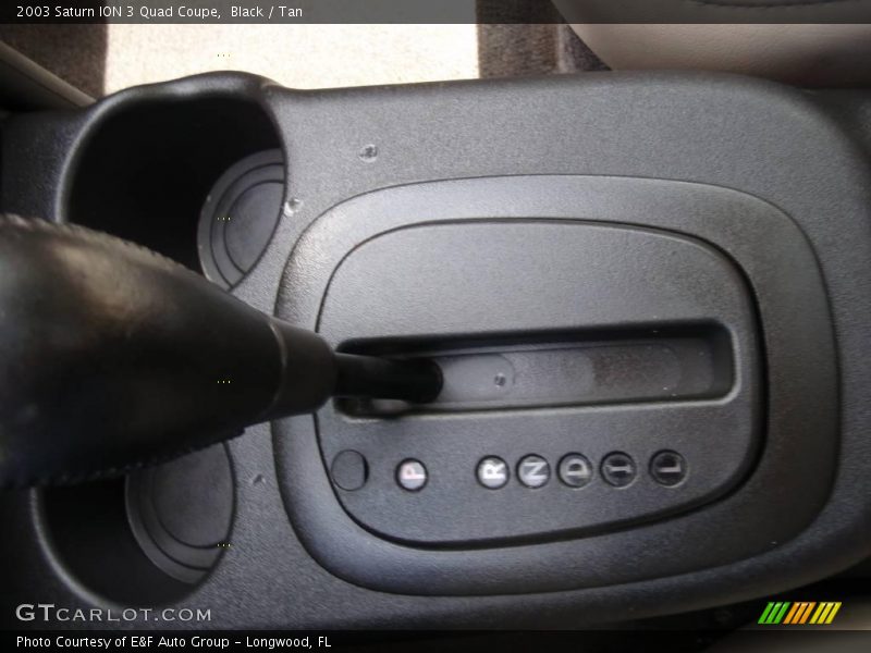 Black / Tan 2003 Saturn ION 3 Quad Coupe