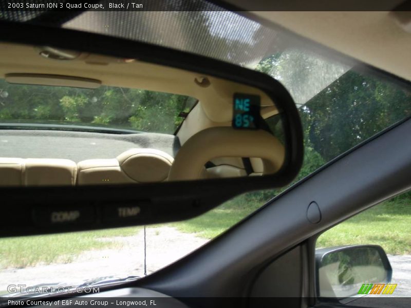 Black / Tan 2003 Saturn ION 3 Quad Coupe