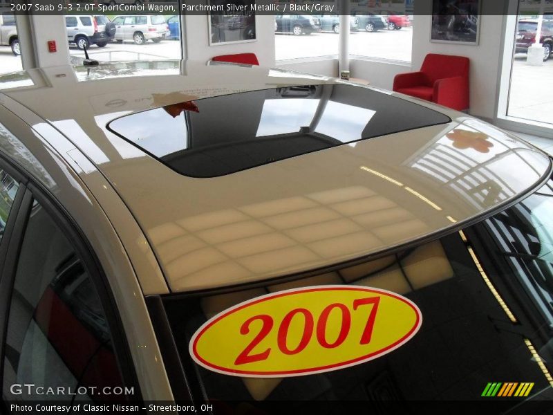 Parchment Silver Metallic / Black/Gray 2007 Saab 9-3 2.0T SportCombi Wagon