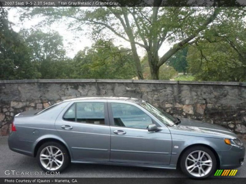 Titan Gray Metallic / Granite Gray 2007 Saab 9-5 2.3T Sedan