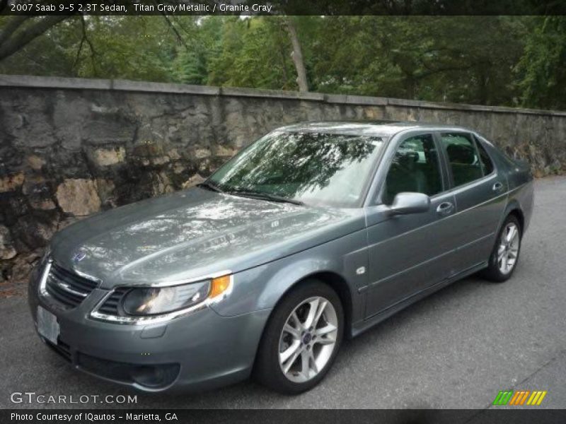 Titan Gray Metallic / Granite Gray 2007 Saab 9-5 2.3T Sedan