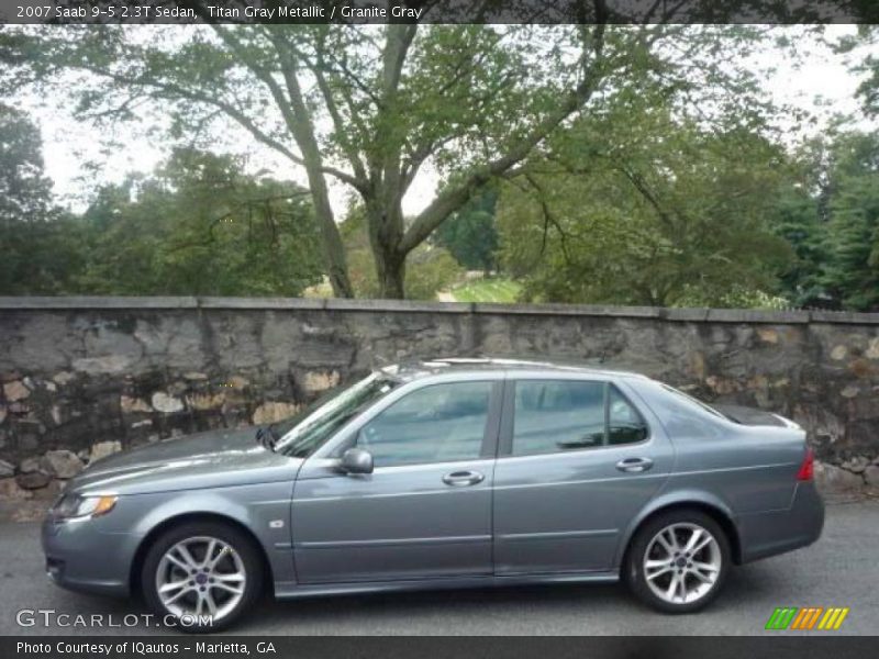 Titan Gray Metallic / Granite Gray 2007 Saab 9-5 2.3T Sedan