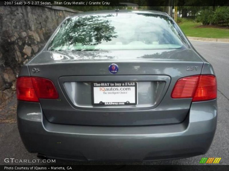 Titan Gray Metallic / Granite Gray 2007 Saab 9-5 2.3T Sedan