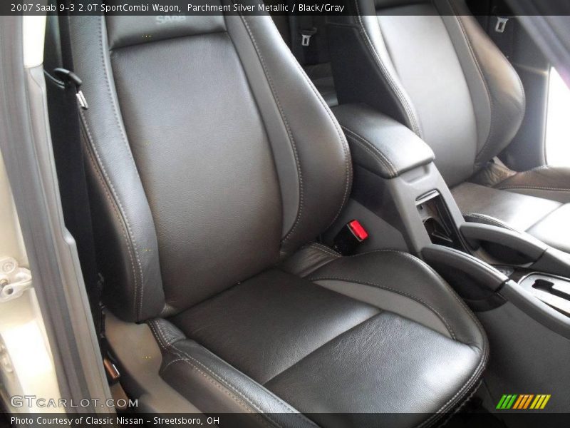 Parchment Silver Metallic / Black/Gray 2007 Saab 9-3 2.0T SportCombi Wagon