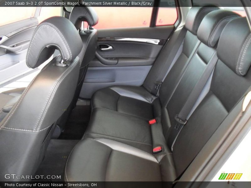 Parchment Silver Metallic / Black/Gray 2007 Saab 9-3 2.0T SportCombi Wagon