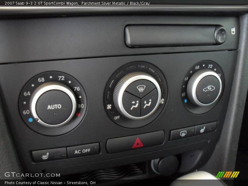 Parchment Silver Metallic / Black/Gray 2007 Saab 9-3 2.0T SportCombi Wagon