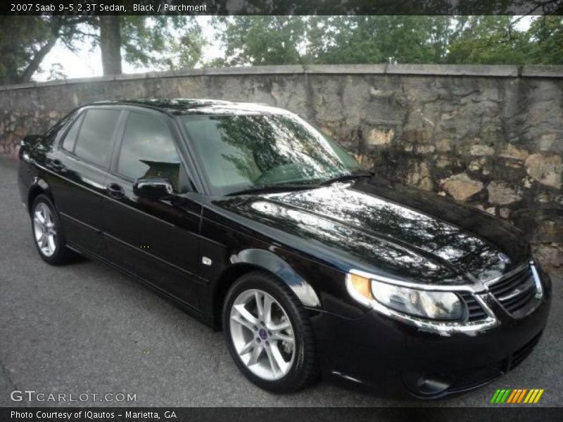 Black / Parchment 2007 Saab 9-5 2.3T Sedan