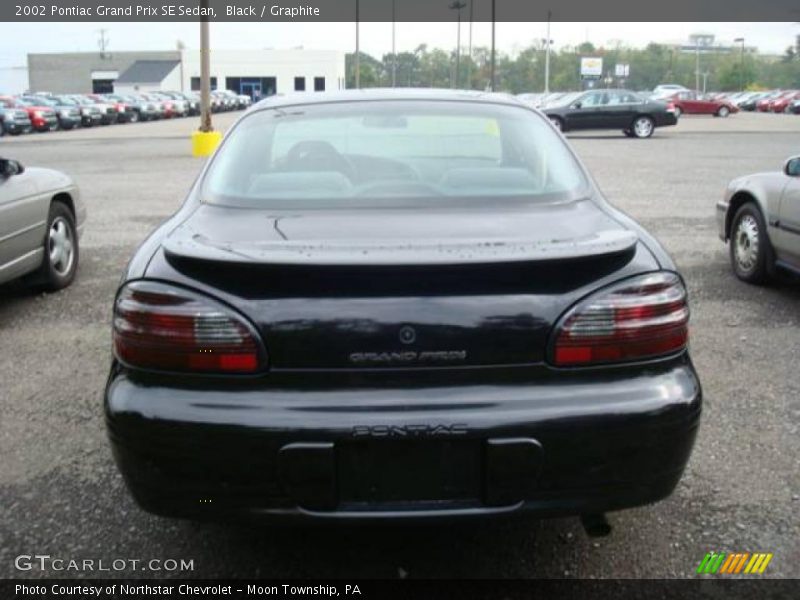 Black / Graphite 2002 Pontiac Grand Prix SE Sedan