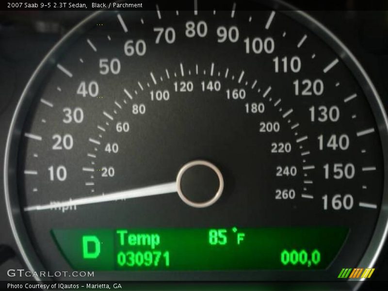 Black / Parchment 2007 Saab 9-5 2.3T Sedan