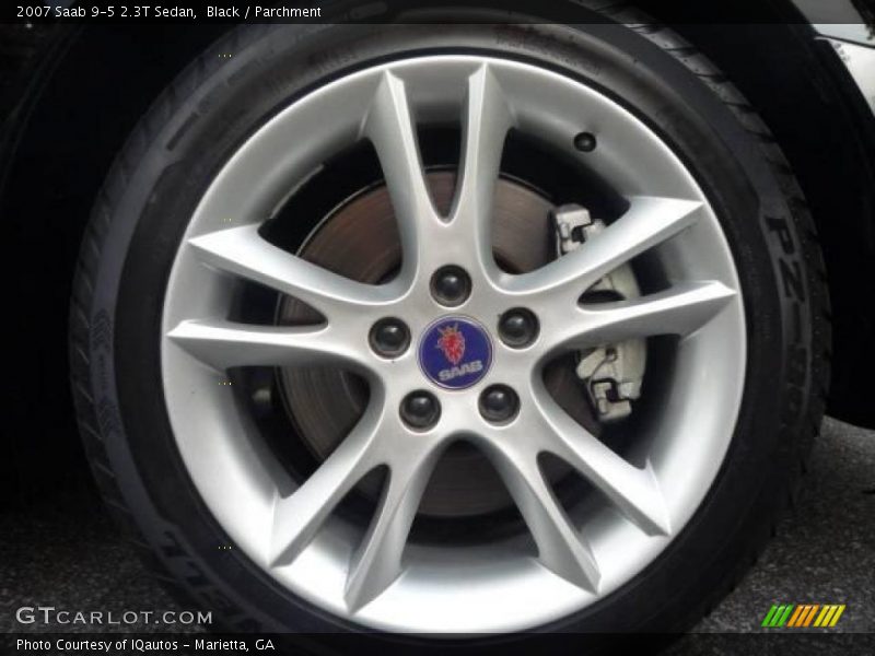 Black / Parchment 2007 Saab 9-5 2.3T Sedan